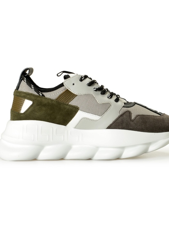 BRAND NEW VERSACE MEN\'S SUEDE & LEATHER \